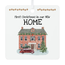 First Christmas in our New Home Ornament