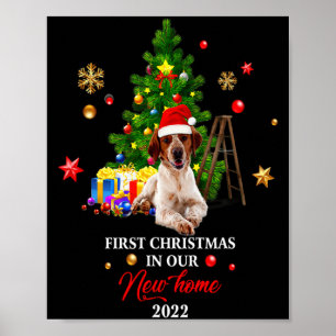 First Christmas In Our New Home Xmas Beagle Dog T Poster