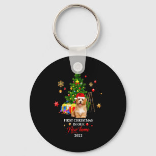 First Christmas In Our New Home Xmas Maltese Dog T Key Ring