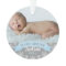First Christmas Light Blue Baby Boy Photo