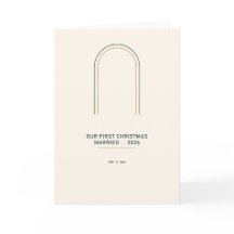 First Christmas Married 2026 Newlywed Photo Card