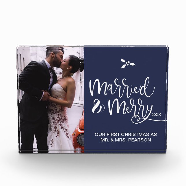 FIRST CHRISTMAS | MARRIED AND MERRY, PHOTO BLOCK (Front)