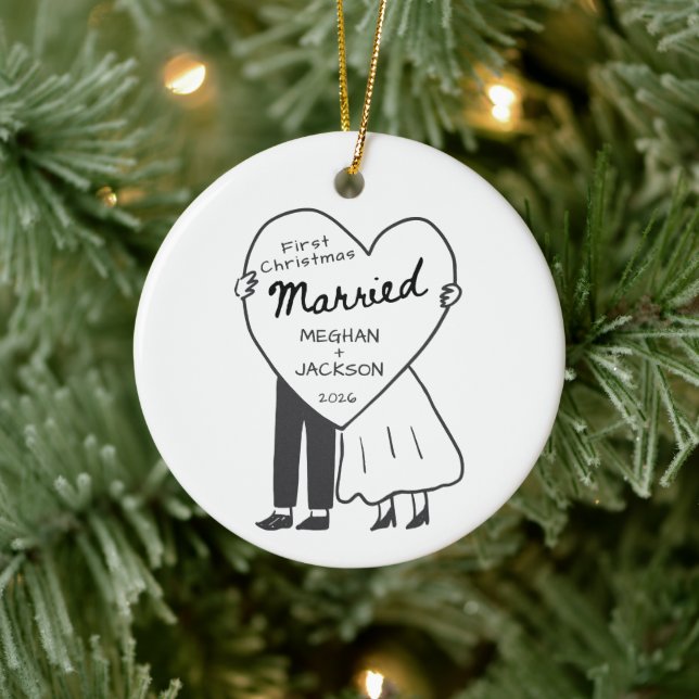 First Christmas Married Ornament  (Tree)