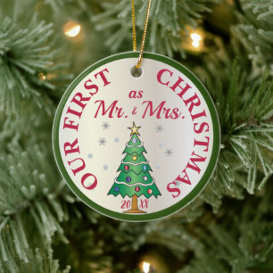 First Christmas Married Tree Ornament