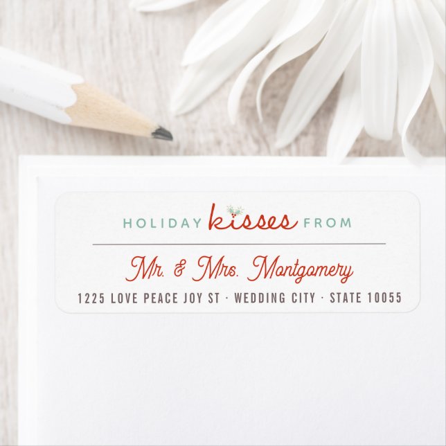 First Christmas Mr. & Mrs. Holiday Address Labels (Insitu)