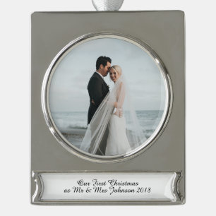 First Christmas Mr & Mrs Married Couple Ornament