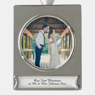 First Christmas Mr & Mrs Married Couple Ornament