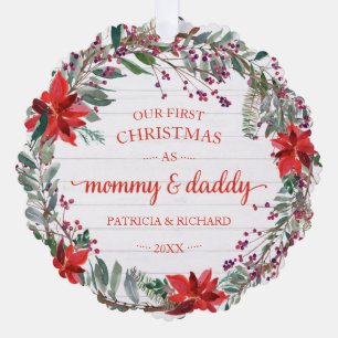 First Christmas Mummy & Daddy Ornament