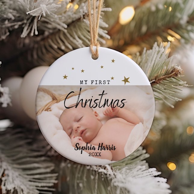 First Christmas New Baby Ceramic Ornament (Creator Uploaded)