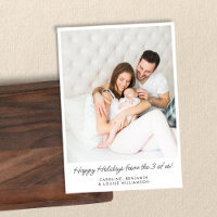 First Christmas New Baby Family Photo Picture