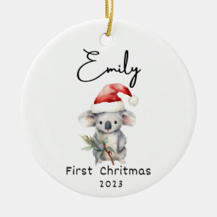 First Christmas, Personalised Baby's name ornament