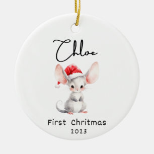 First Christmas, Personalised Baby's Name Ornament