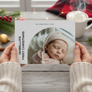 First Christmas Personalized Heartfelt Family Card