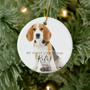 First Christmas Pet Photos Ceramic Tree Decoration