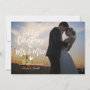 First Christmas Photo Holiday Photo Card