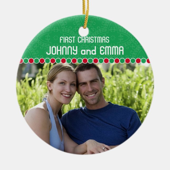 First Christmas Photo Ornament (Front)