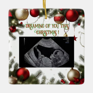 First Christmas Pregnancy Ultrasound Ornament