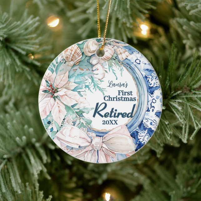  First Christmas Retired Wreath   Ceramic Tree Decoration (Tree)