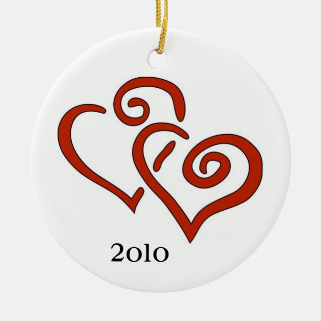 First Christmas Together 2011 Ceramic Tree Decoration (Front)