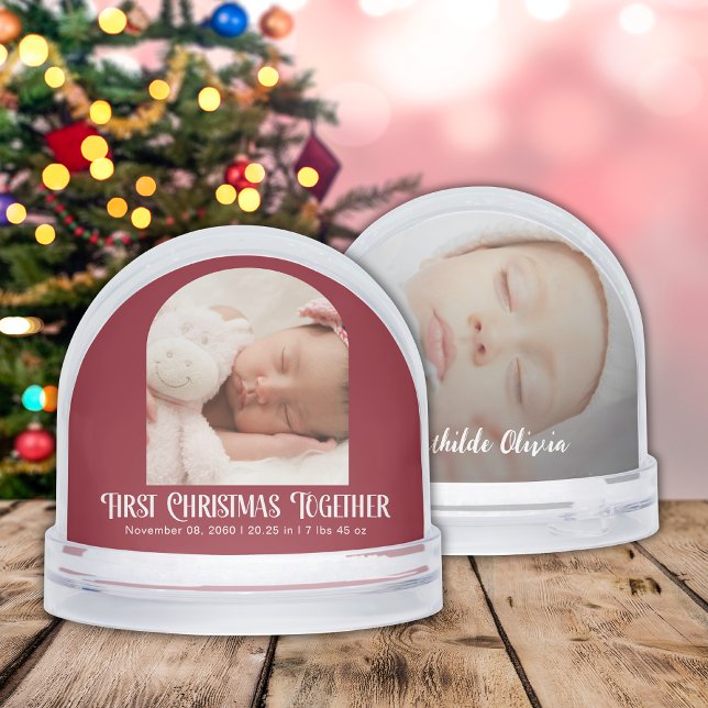 First Christmas Together Baby Birth Stats 2 Photos Snowglobe (Creator Uploaded)
