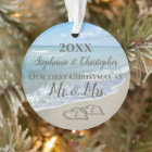 First Christmas Together Beach Wedding Mr Mrs