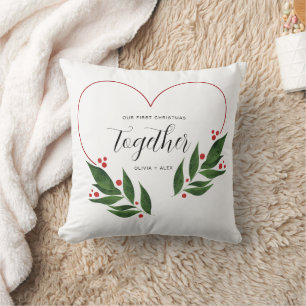 First Christmas Together Christmas Gift for couple Cushion