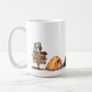 First Christmas Together Couple Newlyweds Camping Coffee Mug