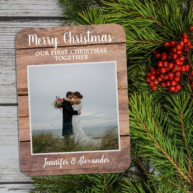 First Christmas together Merrry Christmas photo Magnet (Create your own First Christmas together Merrry Christmas photo Magnet)