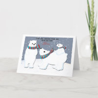 First Christmas Two Dads Gay Polar Bear Family