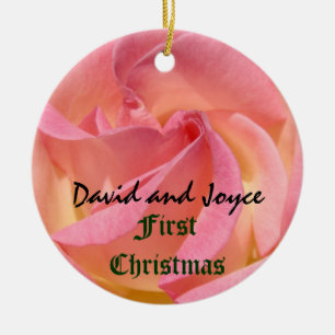 First Christmas Wedding Couples Holiday Ornaments