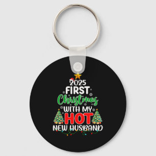 First Christmas With My Hot New Husband Couple Xma Key Ring