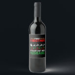 First Christmas With My Hot New Husband Ugly Wine Label<br><div class="desc">First Christmas With My Hot New Husband Ugly</div>