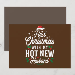 First Christmas With My Hot New Husband Xmas Gift Invitation