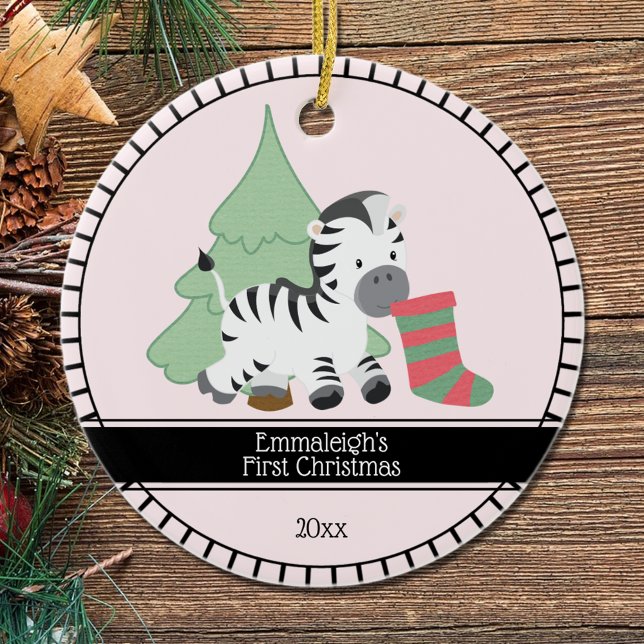 First Christmas « Zebra Ceramic Tree Decoration (Creator Uploaded)