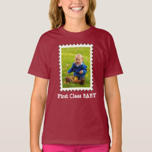 FIRST CLASS BABY Best Baby Ever custom photo T-Shirt