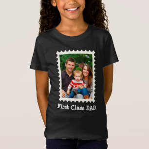 First Class Dad Best Dad Ever Custom Photo T-Shirt