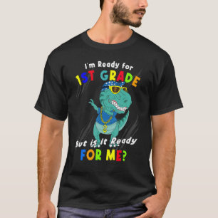 First Class Dinosaur First Day of School Dino T-Shirt