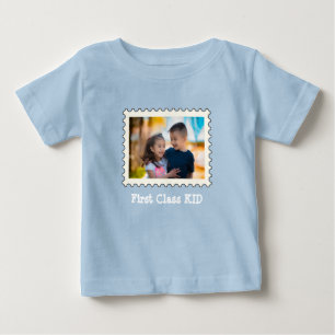 FIRST CLASS KID Best Kid custom horizontal photo Baby T-Shirt