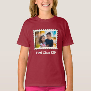 FIRST CLASS KID Best Kid custom horizontal photo T-Shirt