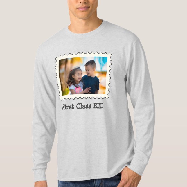 FIRST CLASS KID Best Kid custom horizontal photo T-Shirt (Front)