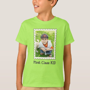 FIRST CLASS KID Best Kid Ever custom photo  T-Shirt