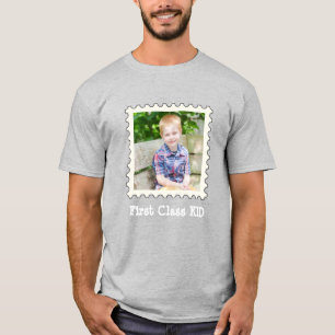 FIRST CLASS KID Best Kid Ever custom square photo T-Shirt