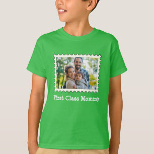 First Class Mummy Best Mum custom horizontal photo T-Shirt