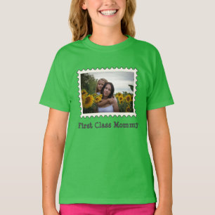 First Class Mummy Best Mum custom horizontal photo T-Shirt