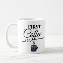 First Coffee, Then Talk Printed Coffee Mug/ Gift 