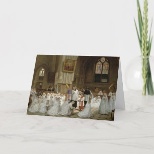 First Communion, 1867 Card