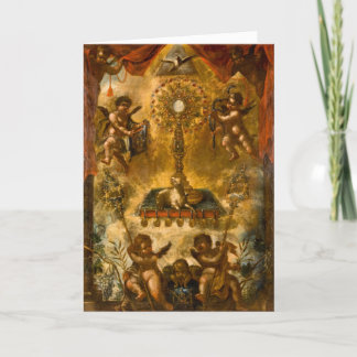 First Communion Allegory of the Eucharist Card