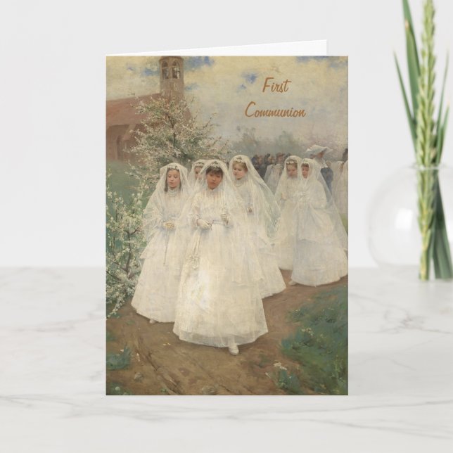 first communion card (Front)