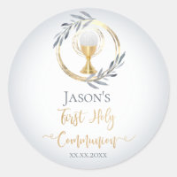 First Communion catholic boy