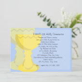First Communion Chalice Invitation (Standing Front)